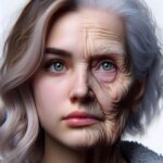 ai generated, woman, face, young, old, morphing, change, aging, youth, old age, wrinkles, skin, age, portrait, aging, aging, aging, aging, aging, age