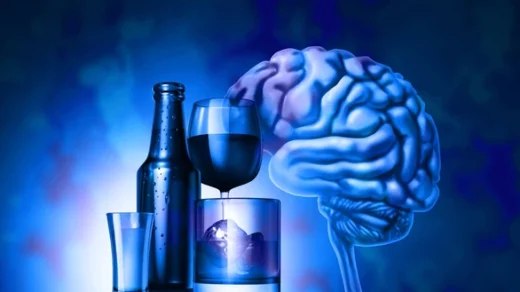 wine affect brain