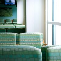 green and white sofa chairs