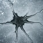 A black and white photo of a cell phone