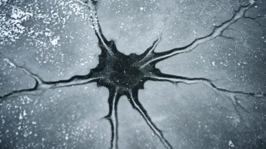 A black and white photo of a cell phone